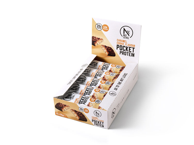 Pocket Protein - Caramel Cookie - 15 Bars image number 0